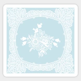 Faux Texture Lace Pattern Sticker